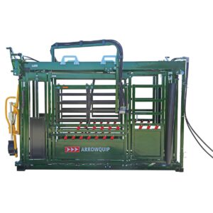Arrowquip Q-Power 107 Hydraulic Chute with Vet Cage, Power Pack, Head Sweep, and Sternum Bar $24,725